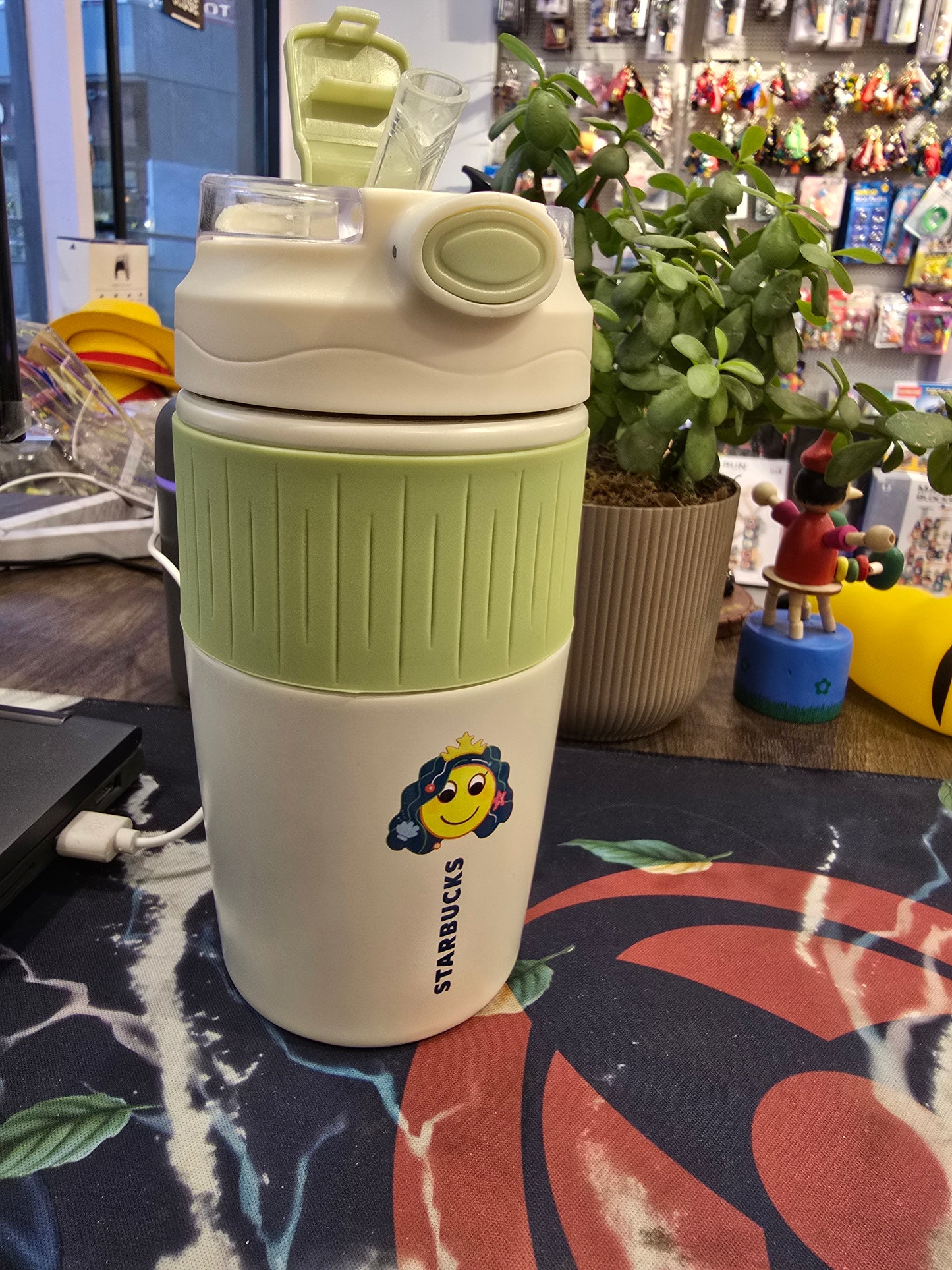 Starbucks Official Merchandise Sipper Starbucks 2020 Classic Green & White Traveler Tumbler Coffee Mug (12 Oz, Ceramic), 12 ounce