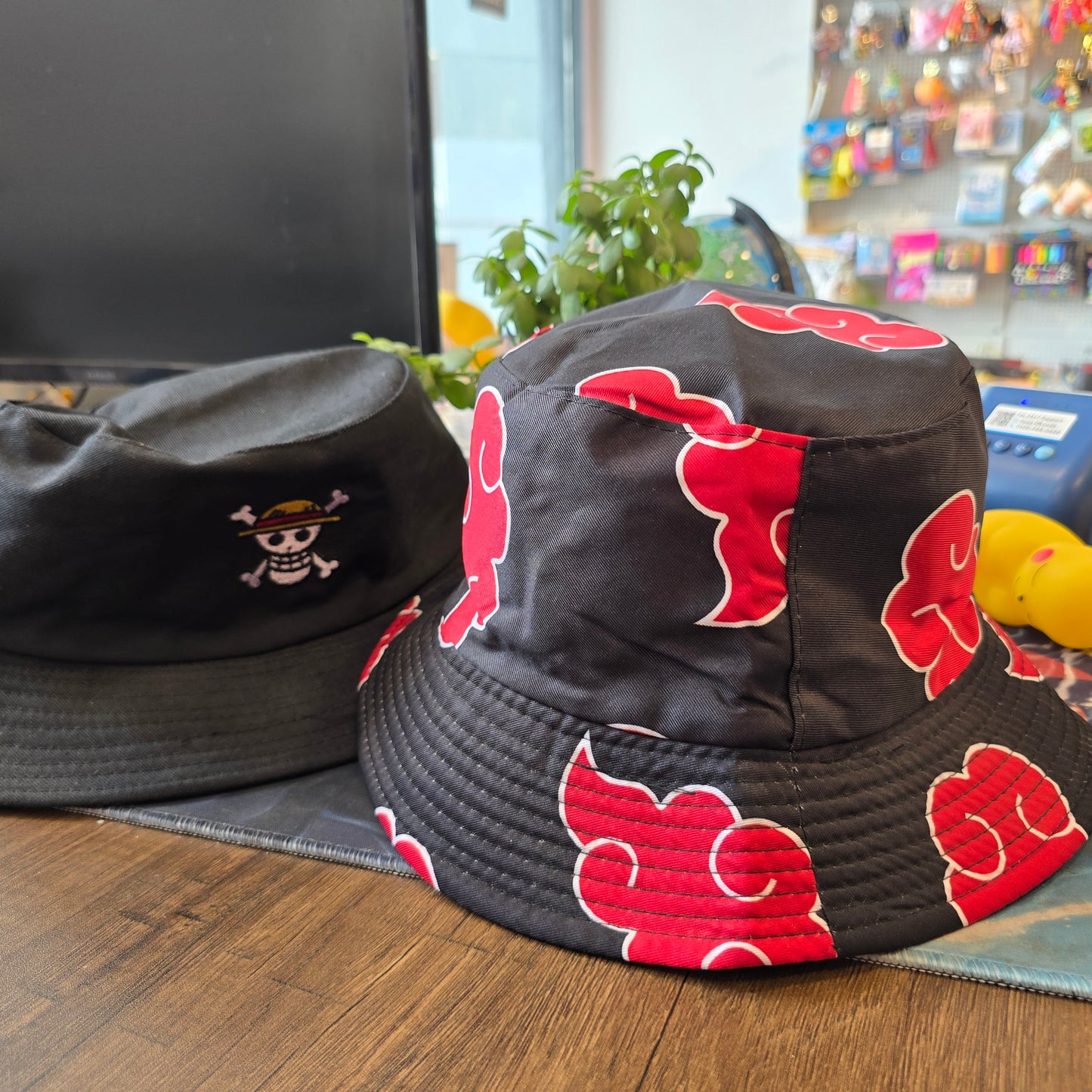 Anime Hat Akatsuki Red Cloud Bucket Hat